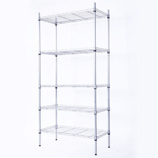 Adjustable practical Steel Storage Shelving Unit with Mesh Borders
