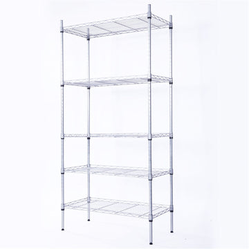 Adjustable practical Steel Storage Shelving Unit with Mesh Borders