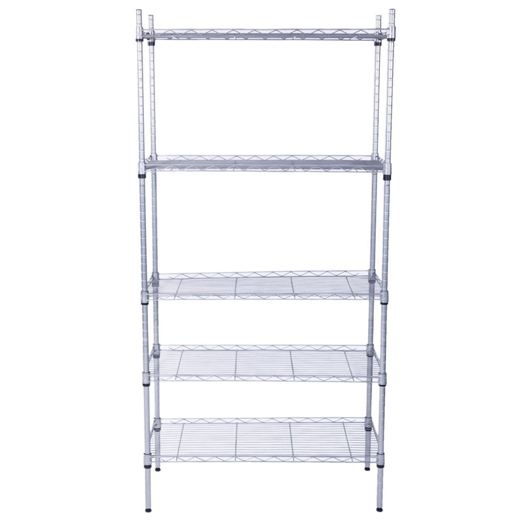Adjustable practical Steel Storage Shelving Unit with Mesh Borders