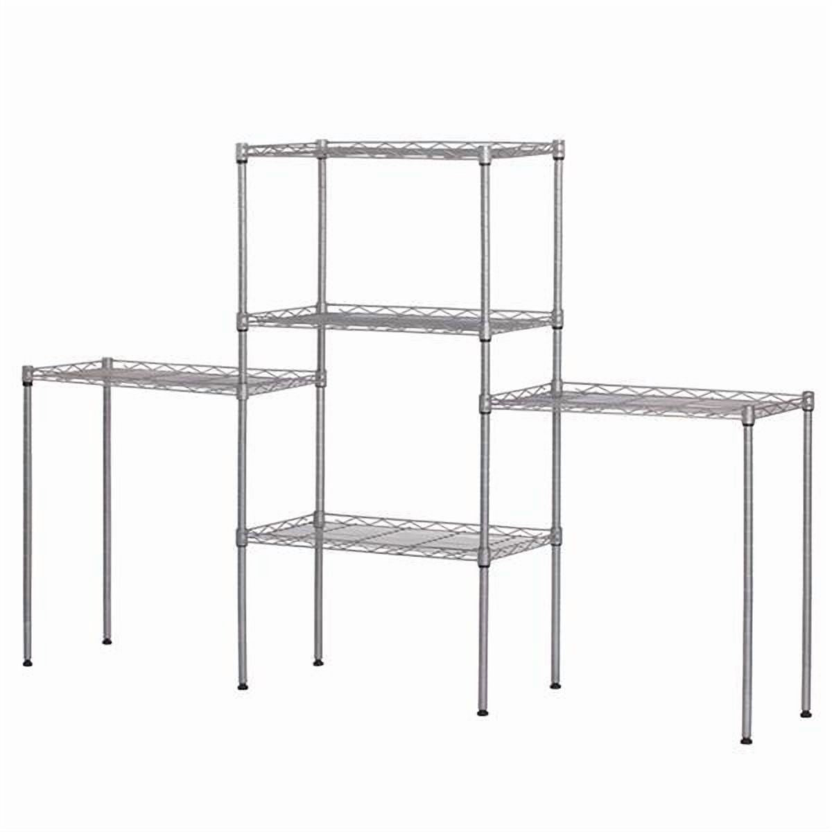 Flexible 5-Shelf Rack for Smarter Storage