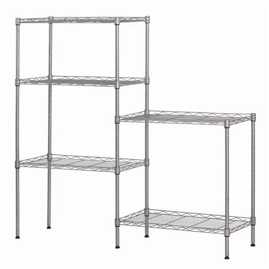 Flexible 5-Shelf Rack for Smarter Storage