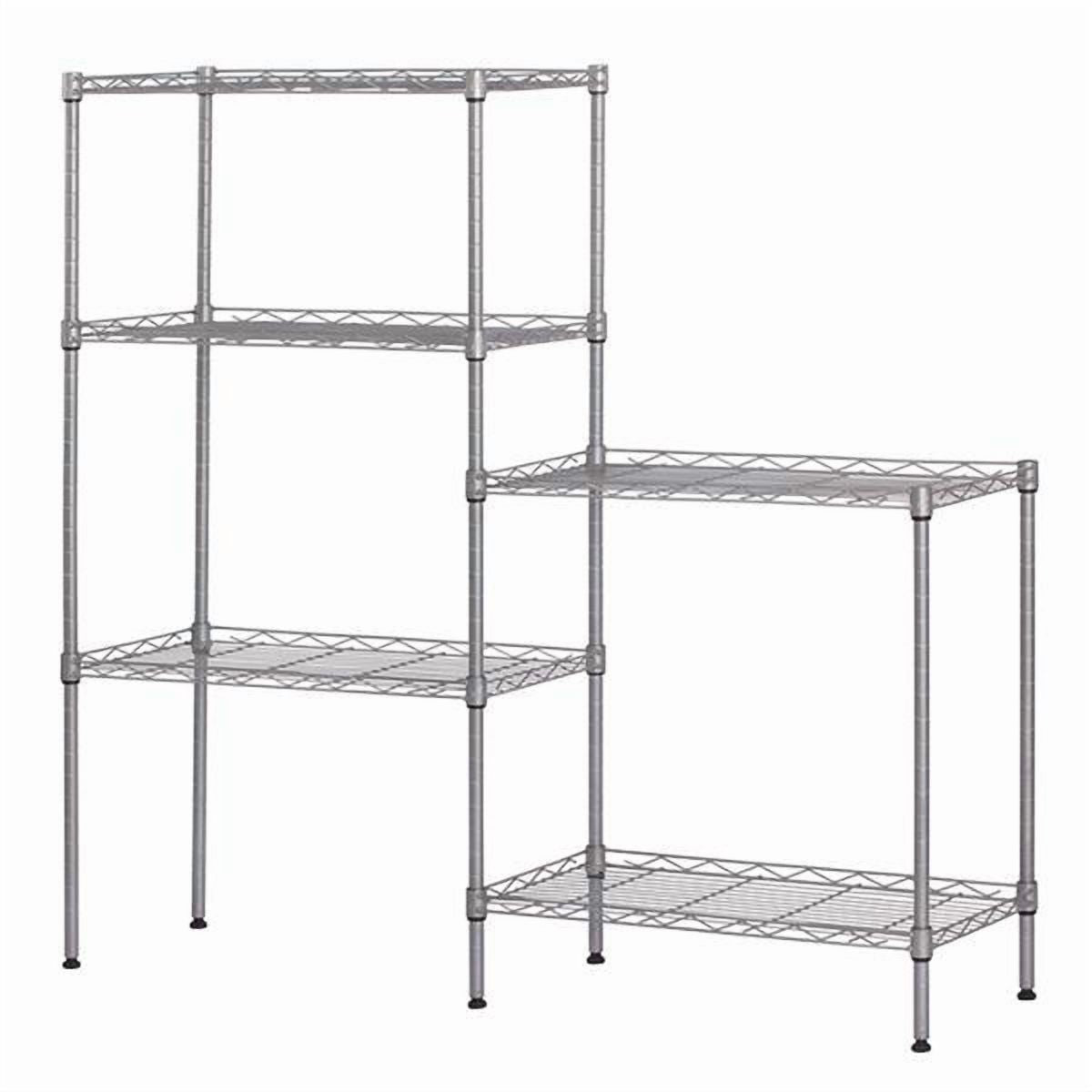 Flexible 5-Shelf Rack for Smarter Storage