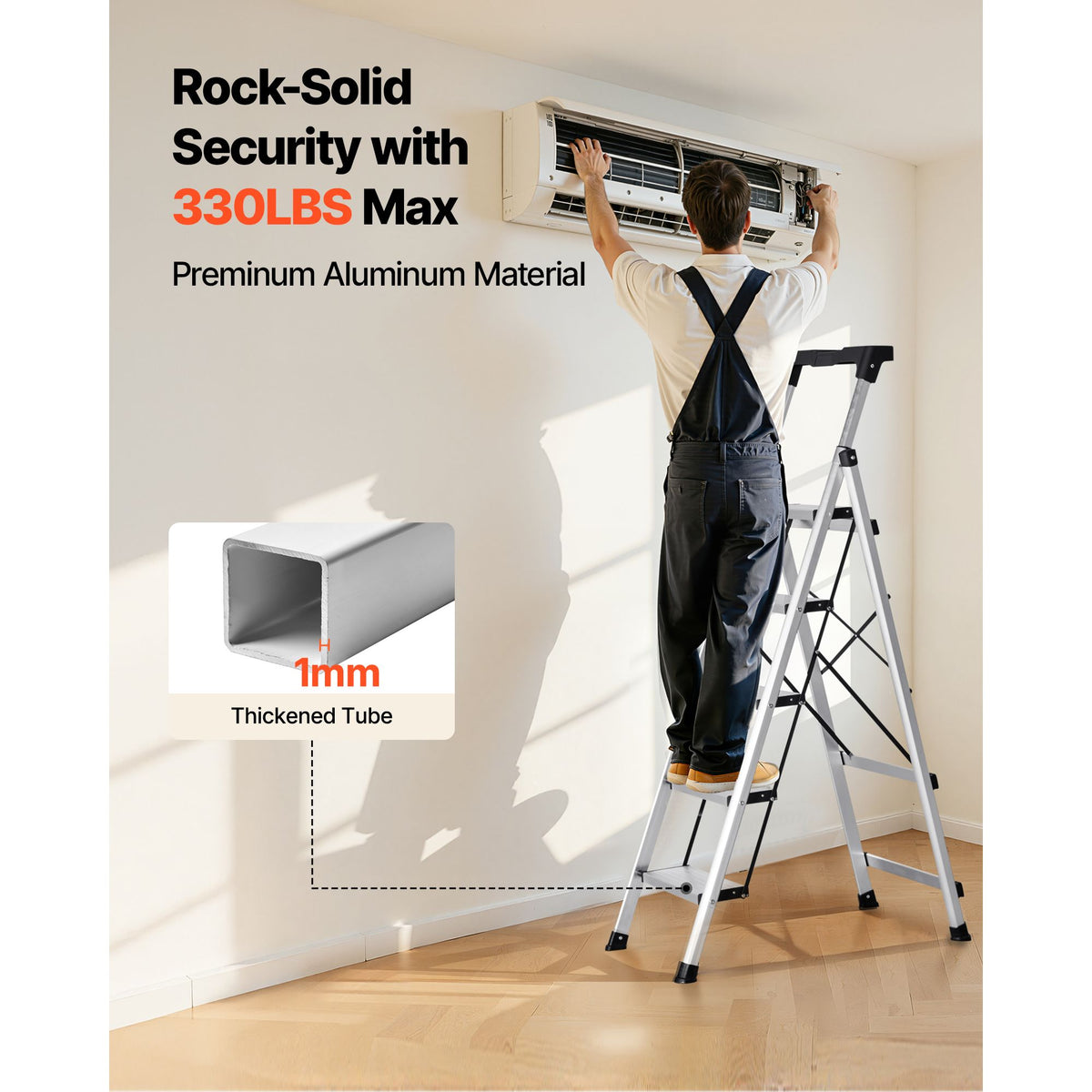 Five-Step Folding Ladder for Everyday Reach