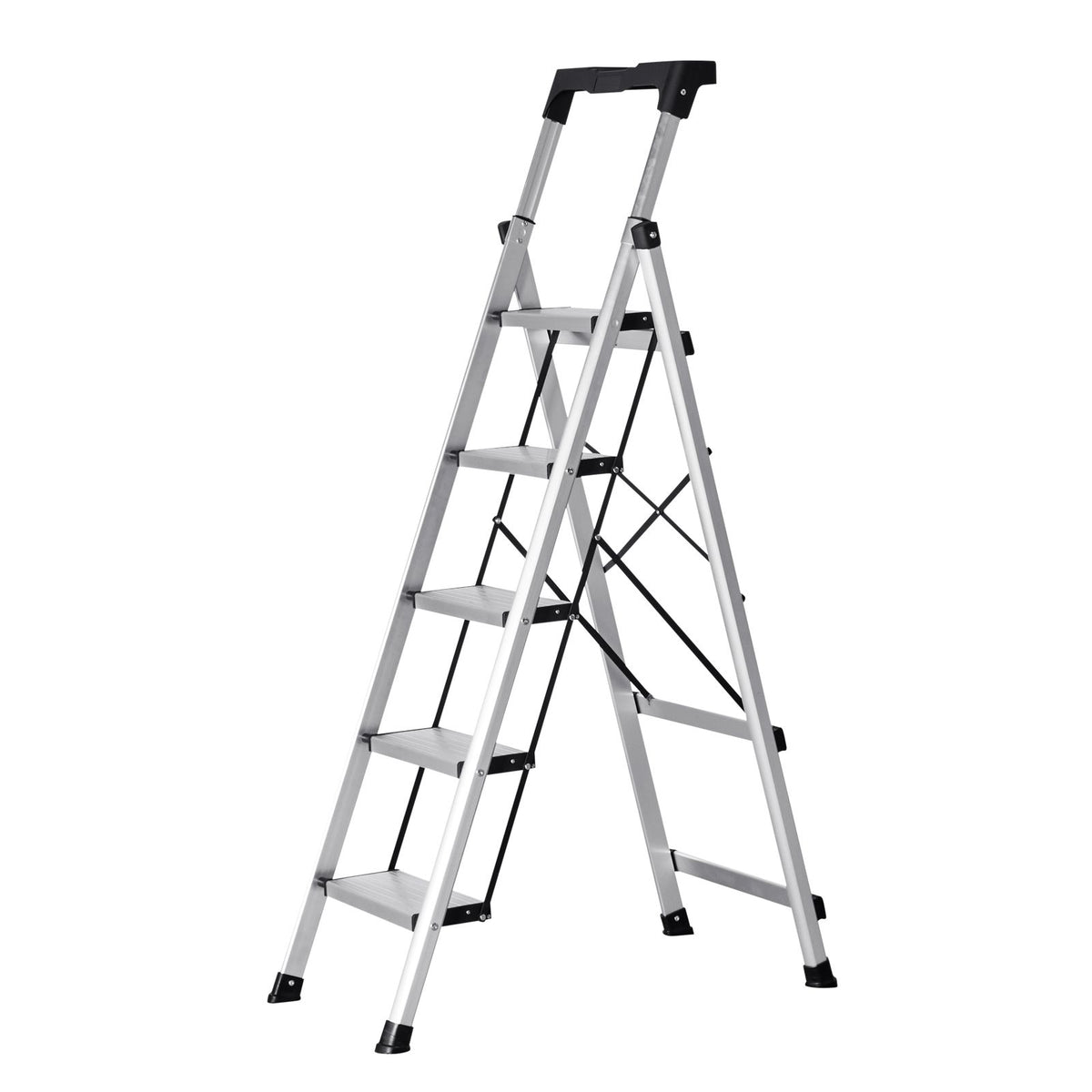 Five-Step Folding Ladder for Everyday Reach