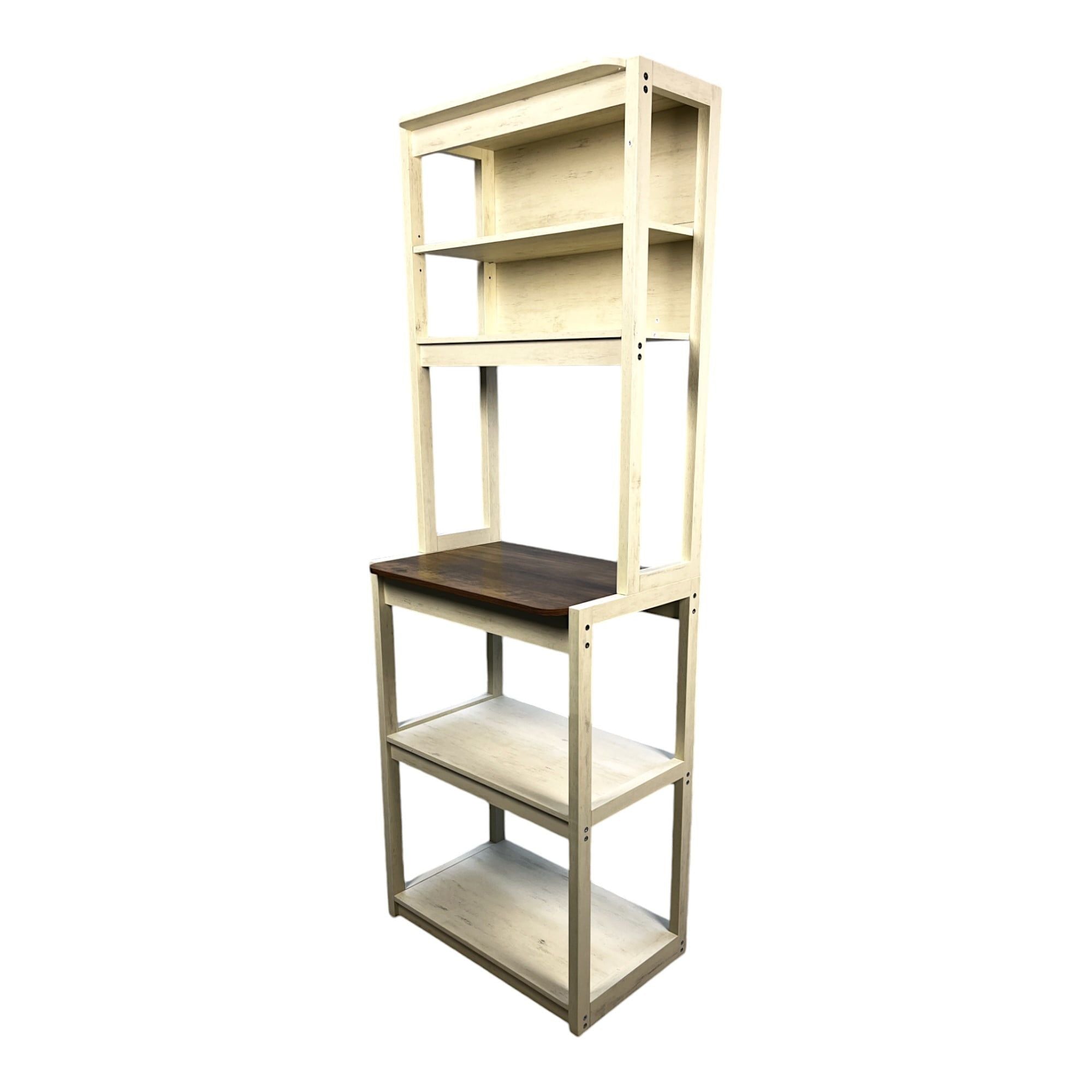 5-Tier Bakers Rack: Kitchen Storage Shelf, Microwave Stand & Coffee Bar