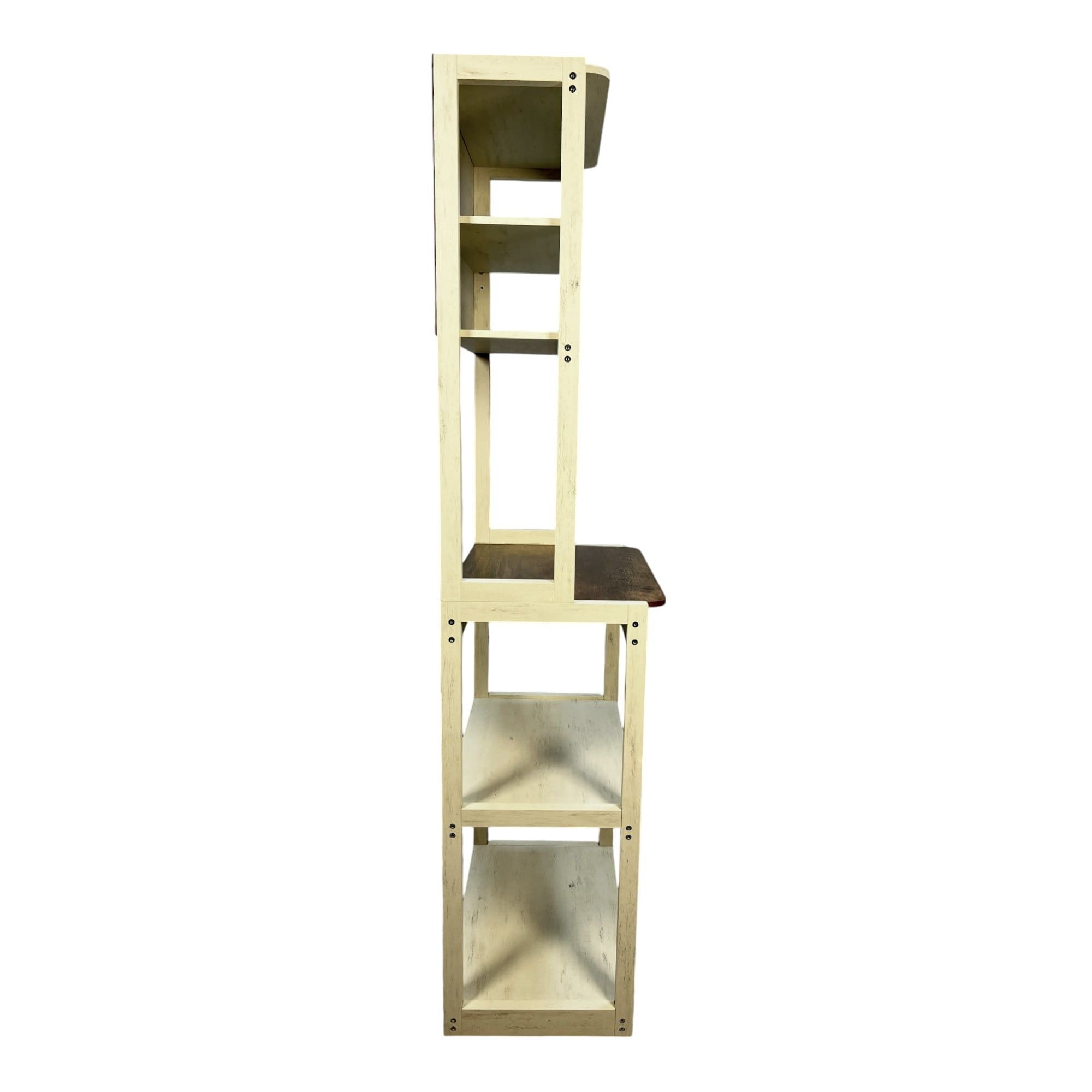 5-Tier Bakers Rack: Kitchen Storage Shelf, Microwave Stand & Coffee Bar