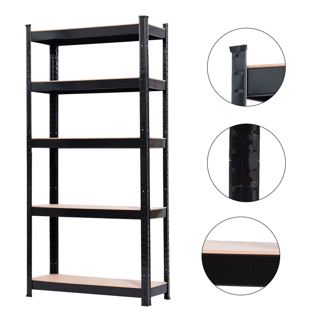 5-Tier Adjustable Storage Rack – Ideal for Home, Kitchen, Garage, and Office