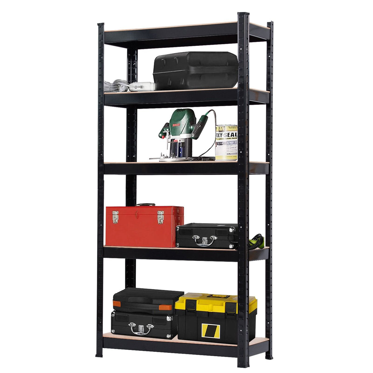 5-Tier Adjustable Storage Rack – Ideal for Home, Kitchen, Garage, and Office
