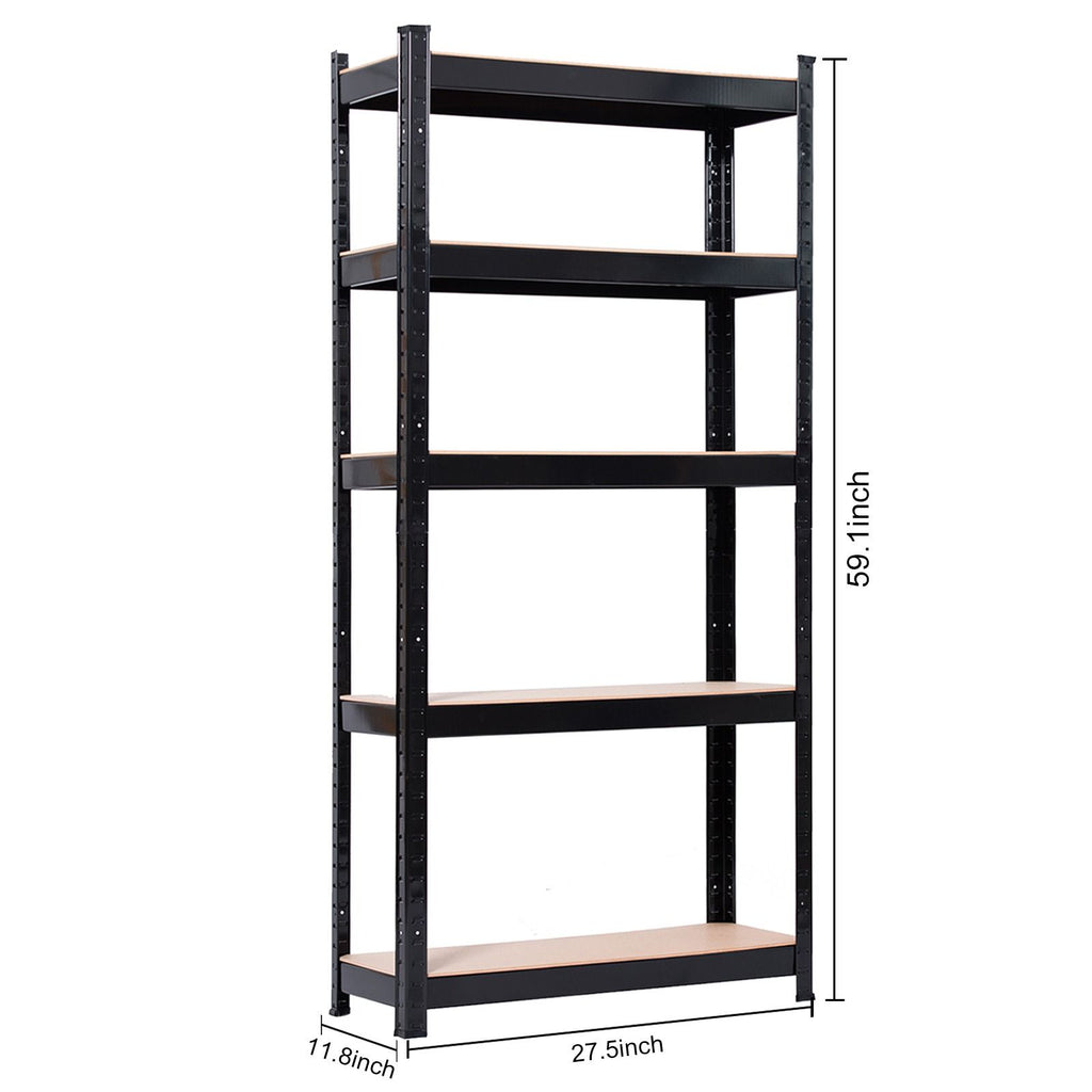 5-Tier Adjustable Storage Rack – Ideal for Home, Kitchen, Garage, and Office