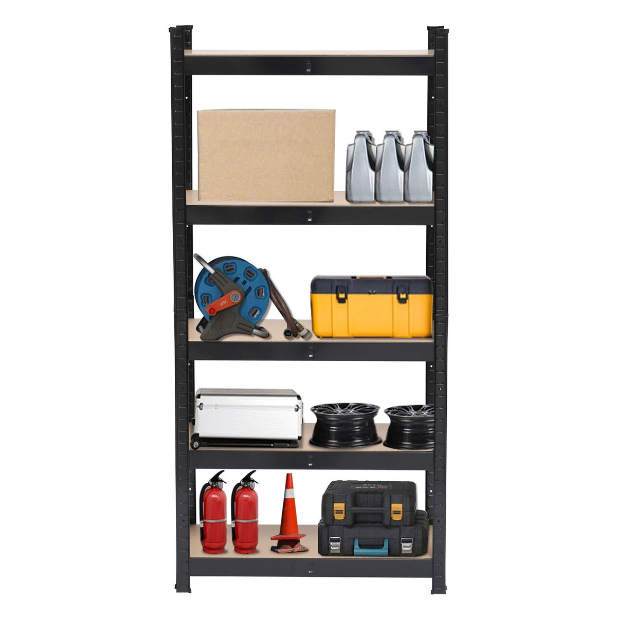5-Tier Adjustable Storage Rack – Ideal for Home, Kitchen, Garage, and Office
