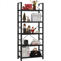 Space-Saving 5-Tier Bookshelf for Apartments & Offices