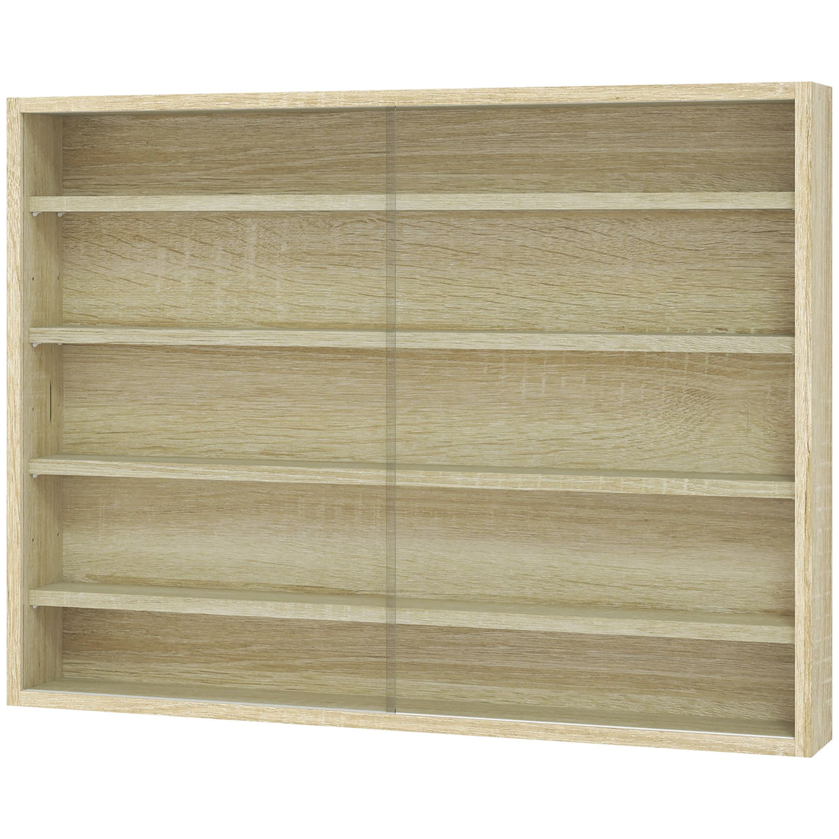 Five-Tier Wall-Mounted Collectibles Display Cabinet