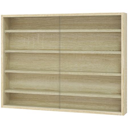 Five-Tier Wall-Mounted Collectibles Display Cabinet