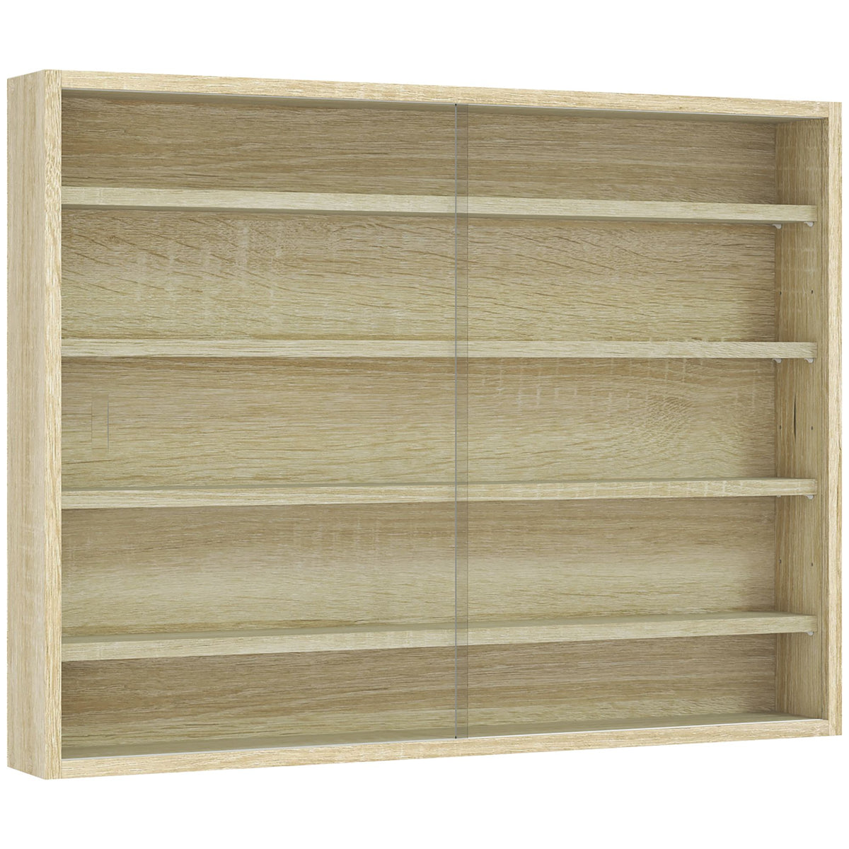 Five-Tier Wall-Mounted Collectibles Display Cabinet