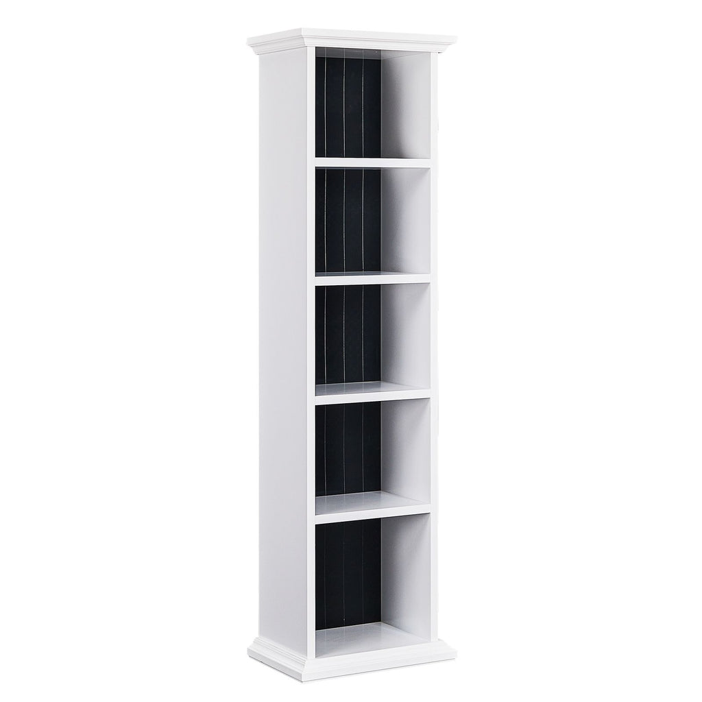 Two-Tone Ladder-Style Display Bookcase