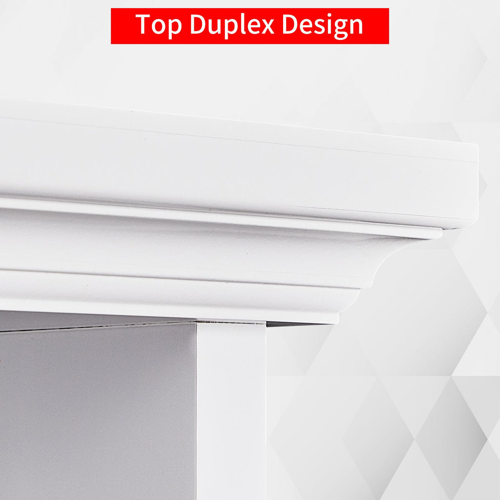 Two-Tone Ladder-Style Display Bookcase