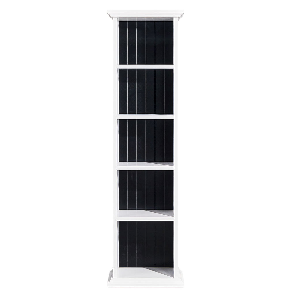 Two-Tone Ladder-Style Display Bookcase