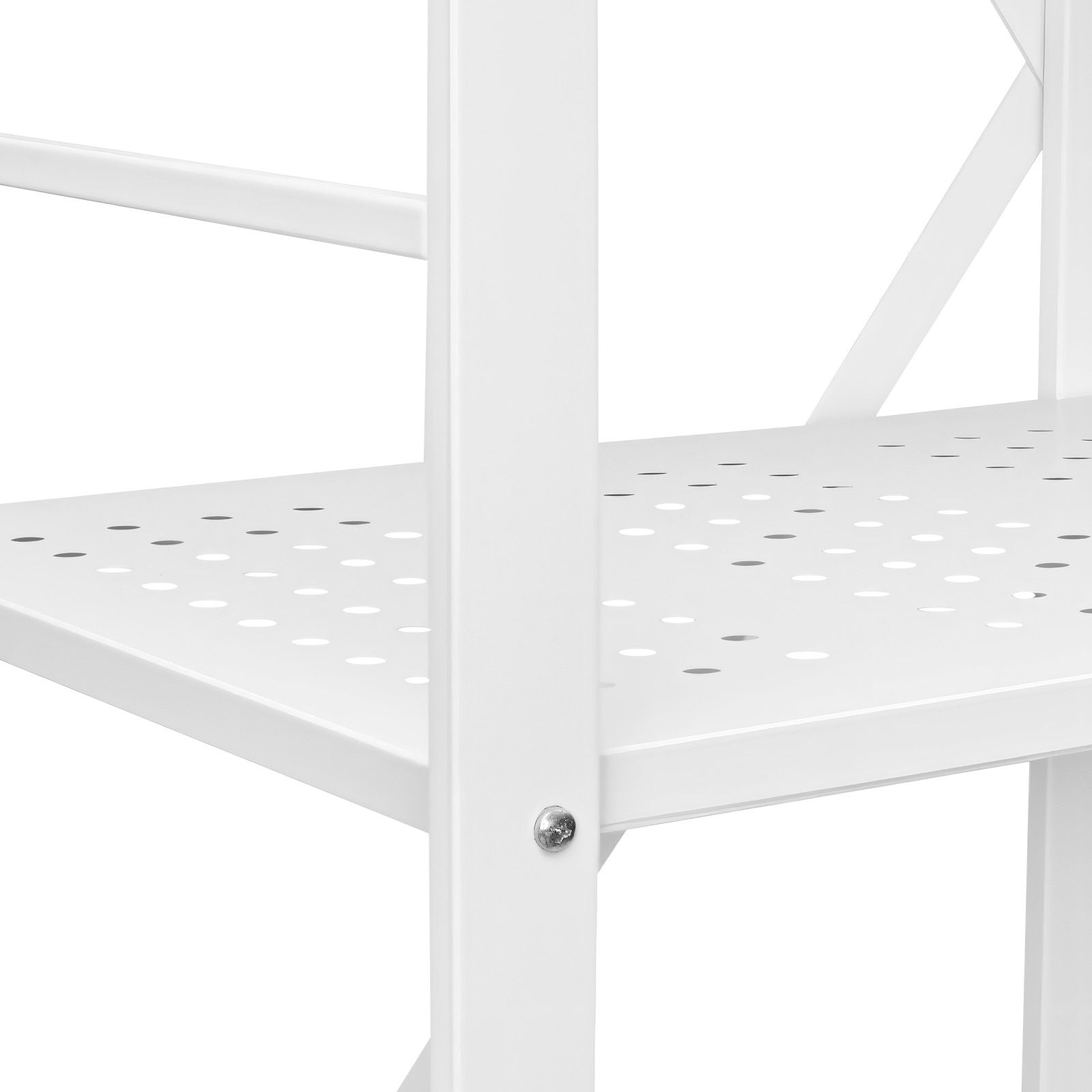 5-Tier Foldable Storage Shelf, 28 W x 15D x 64H Folding Metal Rack Shelving Unit, No Assembly O