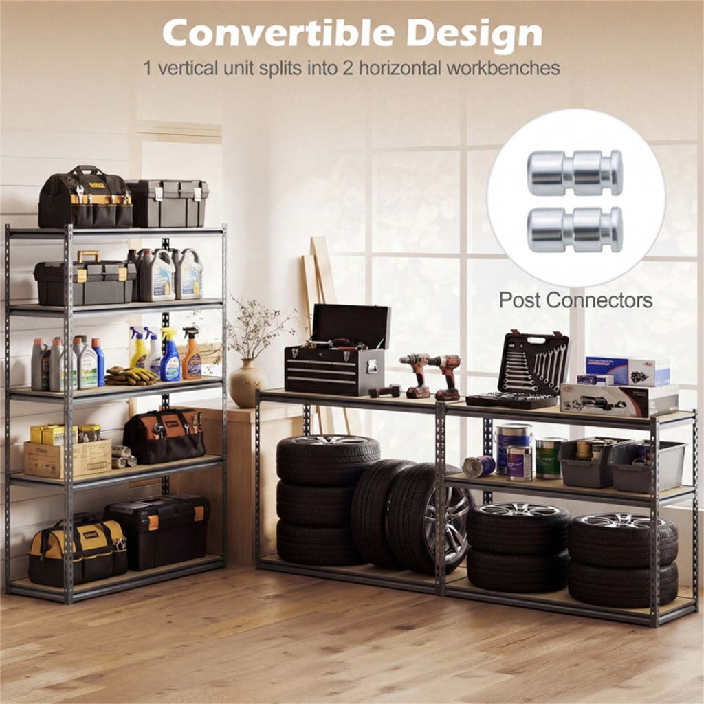 Flexible Five-Tier Storage for Busy Utility Areas