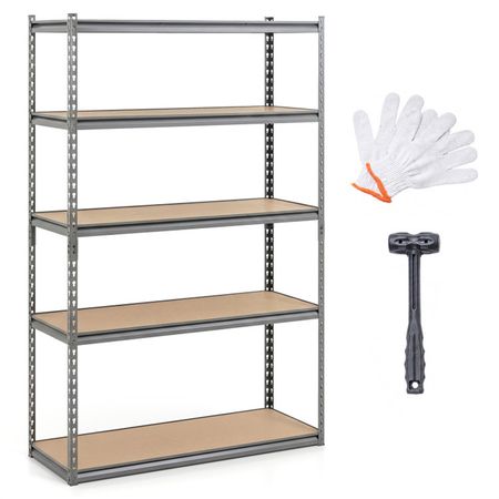 Flexible Five-Tier Storage for Busy Utility Areas