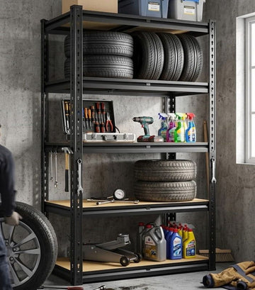 Five-Tier Adjustable Garage Storage Rack