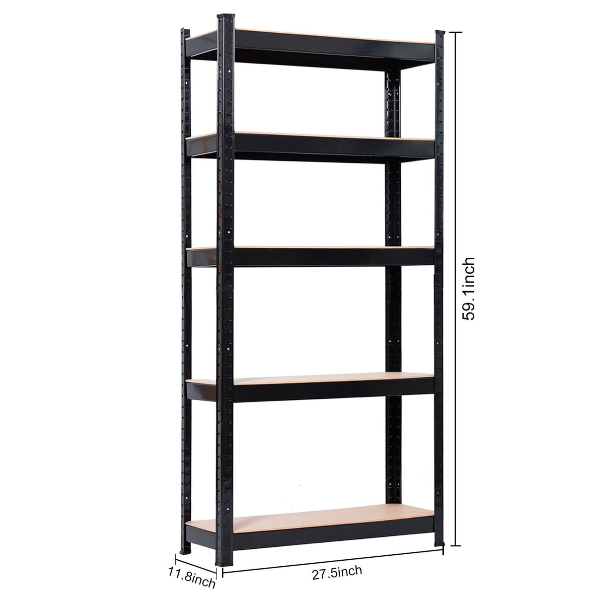 5-Tier Adjustable Shelving Rack for Garage, Kitchen, and Workshop