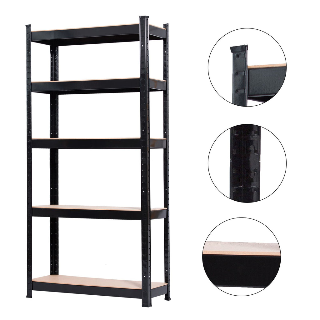5-Tier Adjustable Shelving Rack for Garage, Kitchen, and Workshop