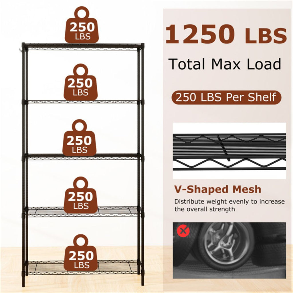 Adjustable Wire Shelving for Flexible Storage Layouts