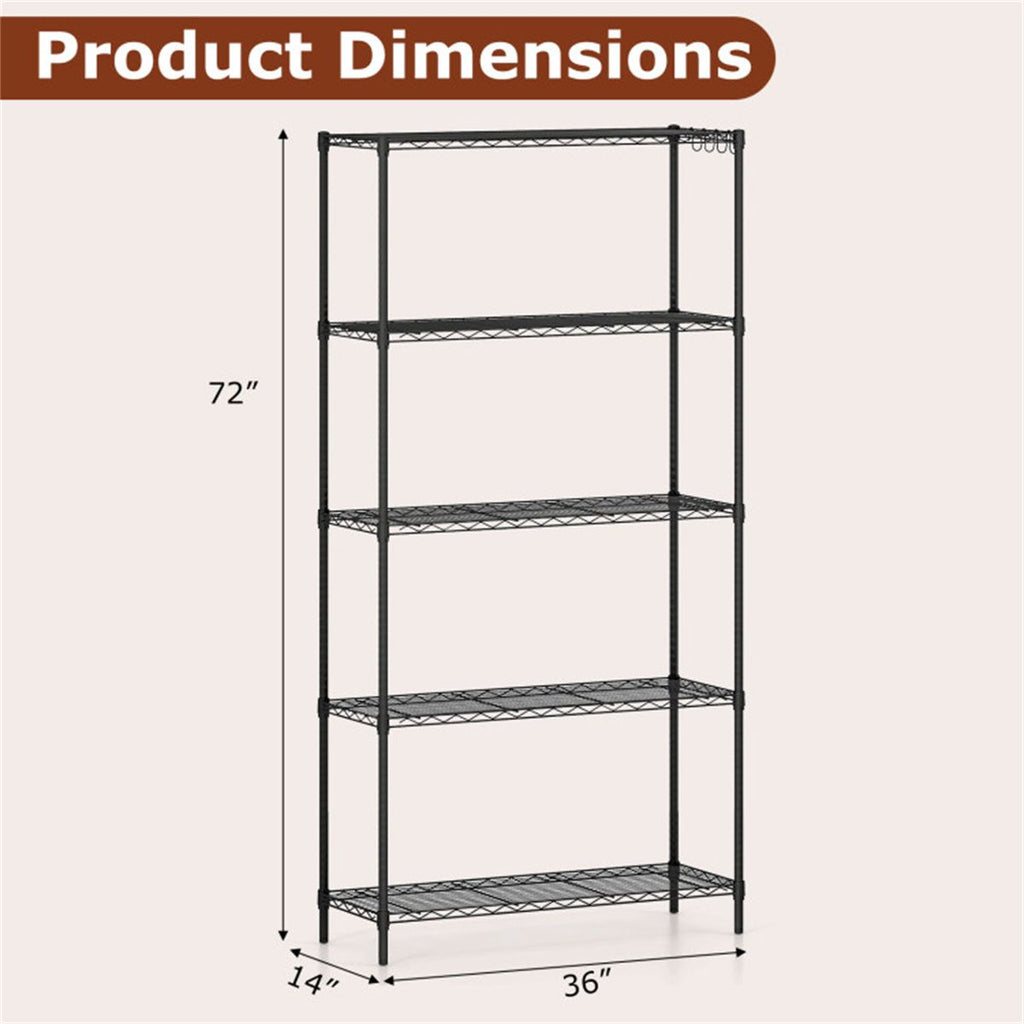 Adjustable Wire Shelving for Flexible Storage Layouts