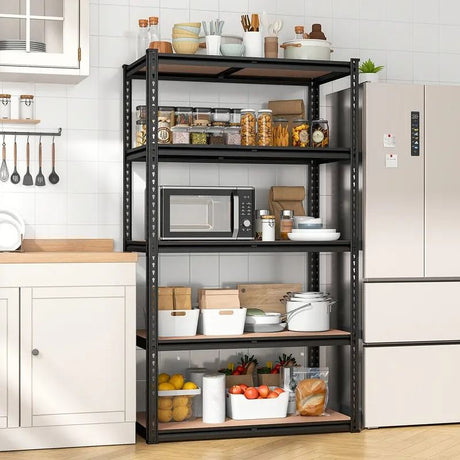 5-Tier Adjustable Shelving Unit for Garage, Basement & Utility Rooms
