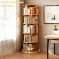 Rotating Bookshelf Tower for Small-Space Display