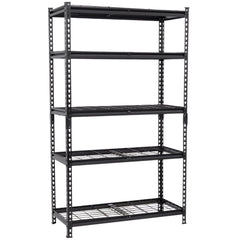 5-Tier Storage Shelf,72''H practical Adjustable Garage Shelving Unit for Garage,Warehouse, L