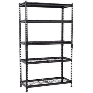 5-Tier Storage Shelf,72''H practical Adjustable Garage Shelving Unit for Garage,Warehouse, L
