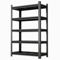 5 Tier Storage Shelves, Adjustable Metal Shelving Unit, Black, Needs Assembly