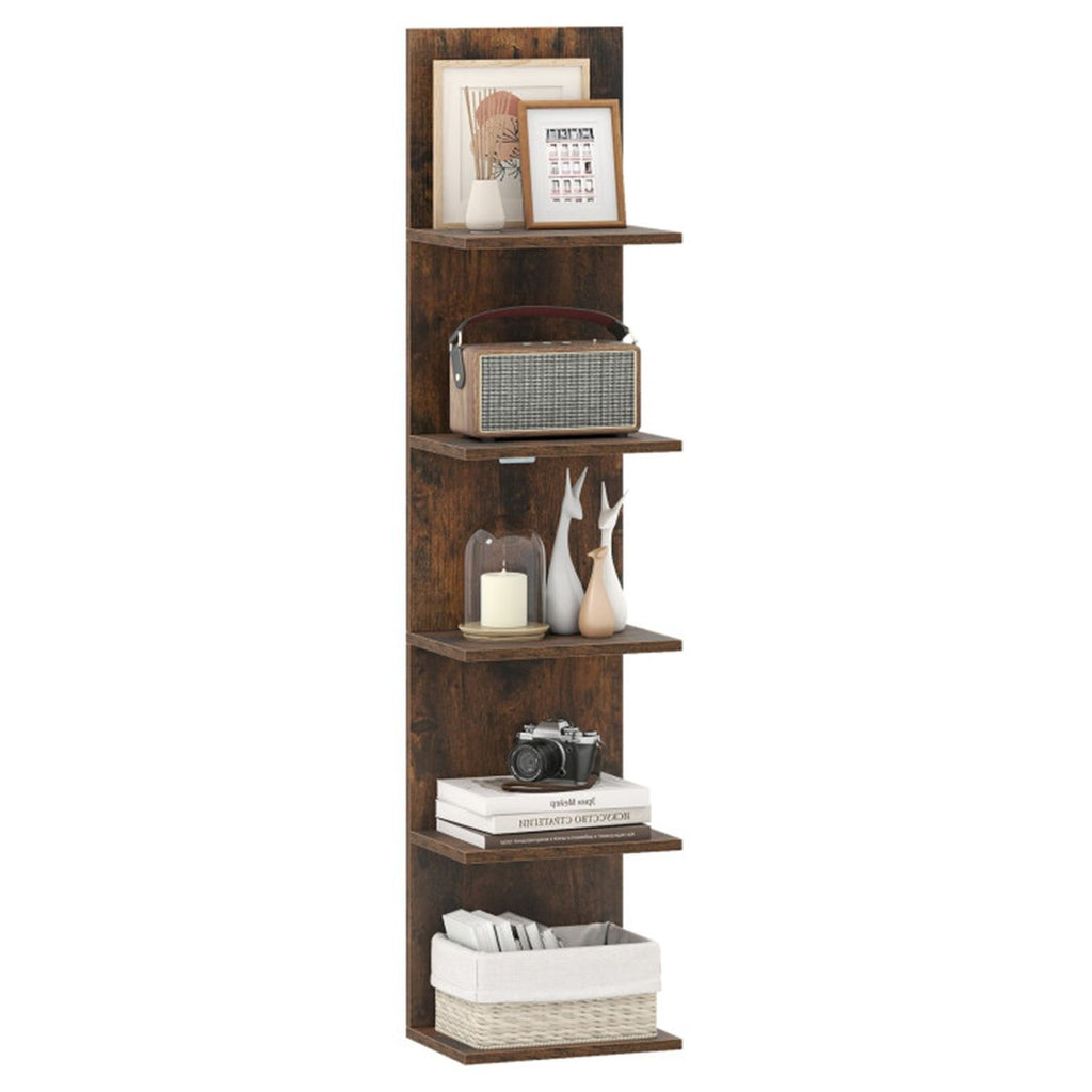 5-Tier Wall Mounted Floating Shelf for Stylish Storage and Display