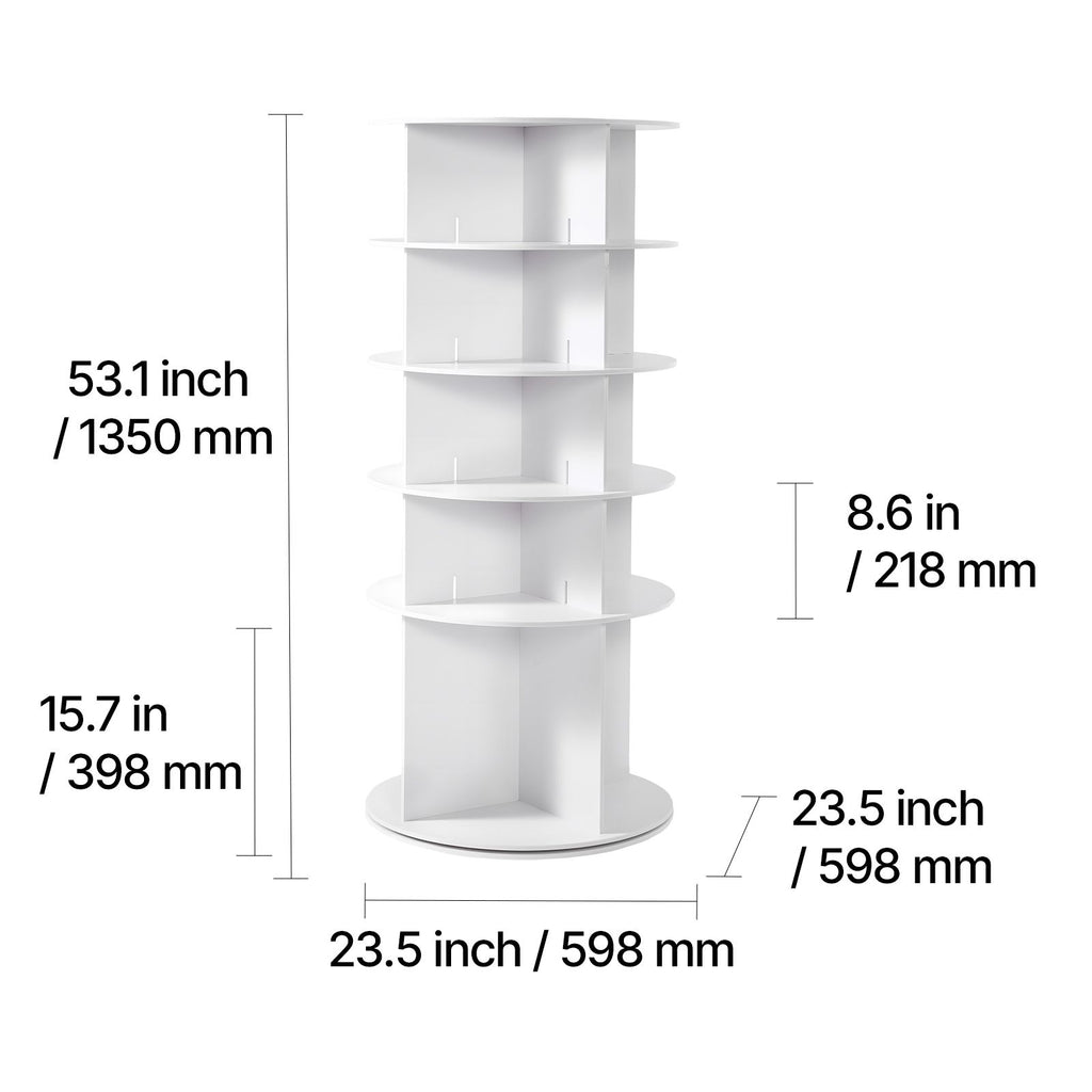 360° Rotating Shoe Rack Tower – Freestanding Spinning Organizer