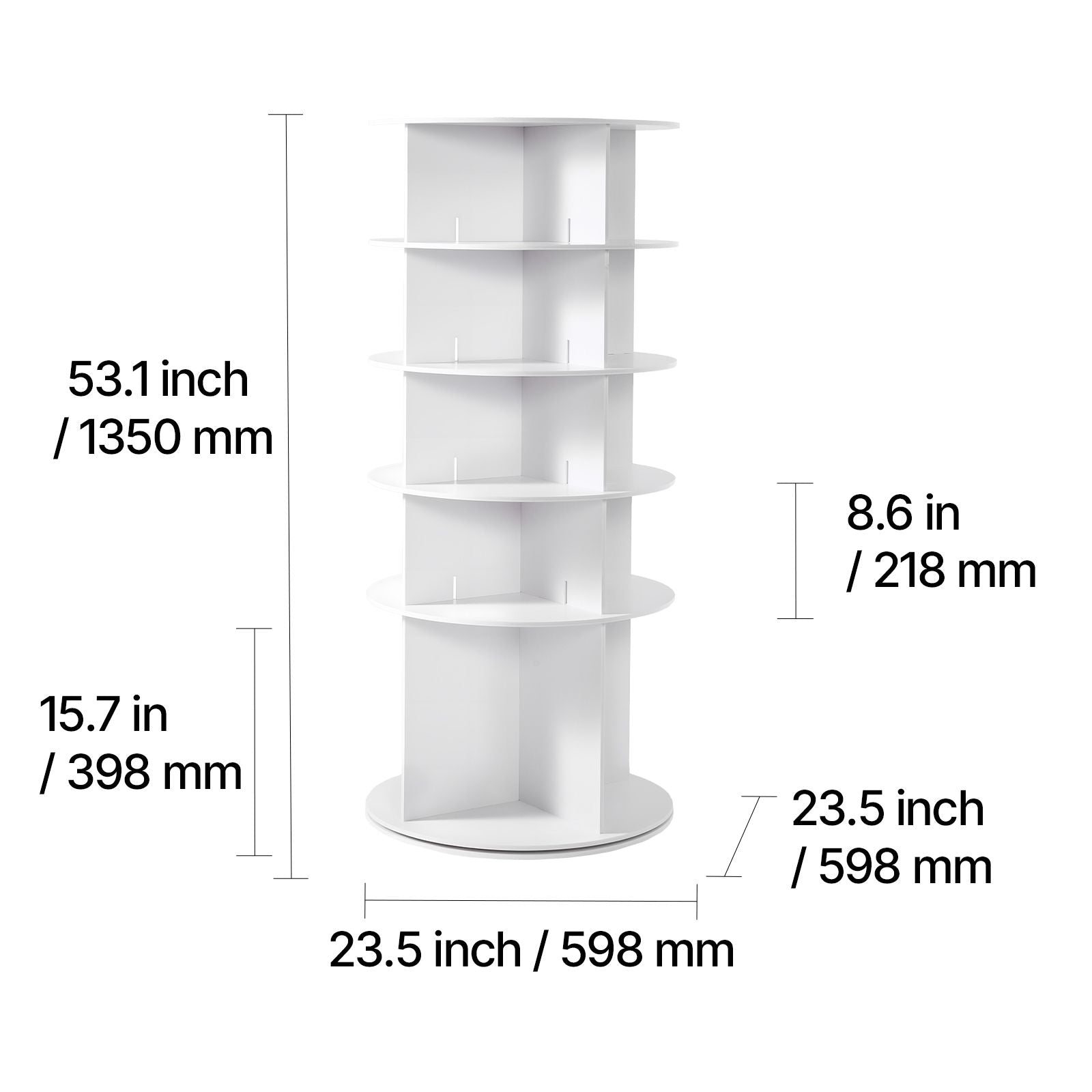 360° Rotating Shoe Rack Tower – Freestanding Spinning Organizer