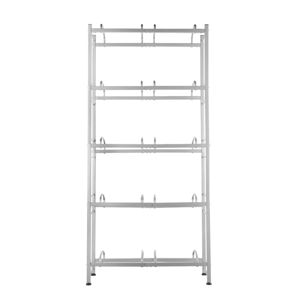 5 Tiers Water Jug Holder, 5 Gallon Water Bottle Holder, Double Row Water Bottle Rack for 10 Bottles