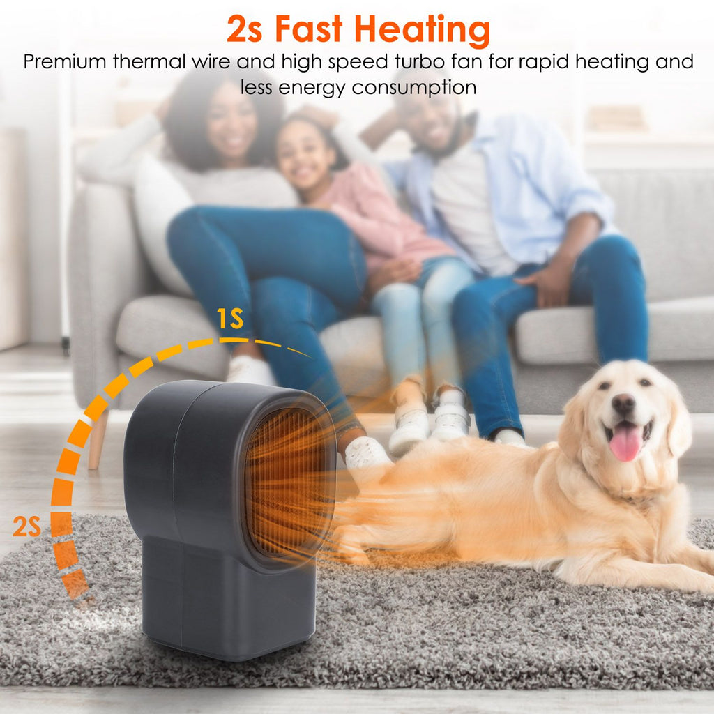 Compact Personal Desktop Fan Heater