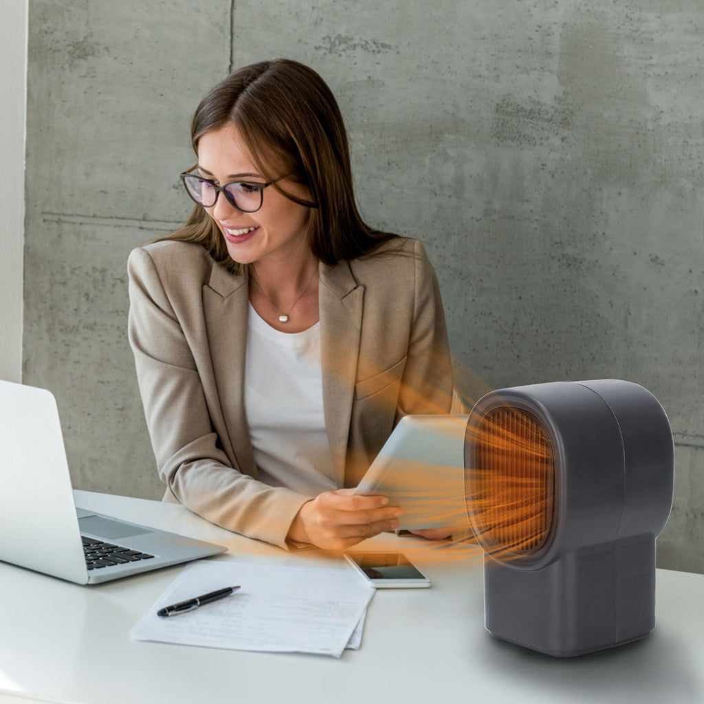 Compact Personal Desktop Fan Heater