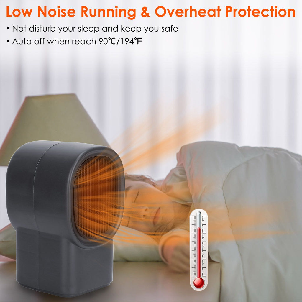 Compact Personal Desktop Fan Heater