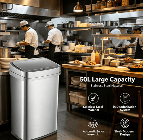 Plug-In Touchless Trash Can with Deodorizing Function