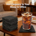 Black Slate Drink Coaster Blanks for Engraving and Table Decor