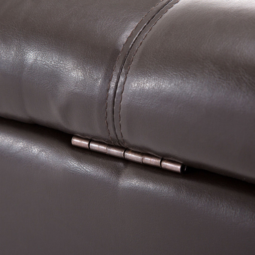 Tufted Storage Ottoman Bench with Cushioned Top