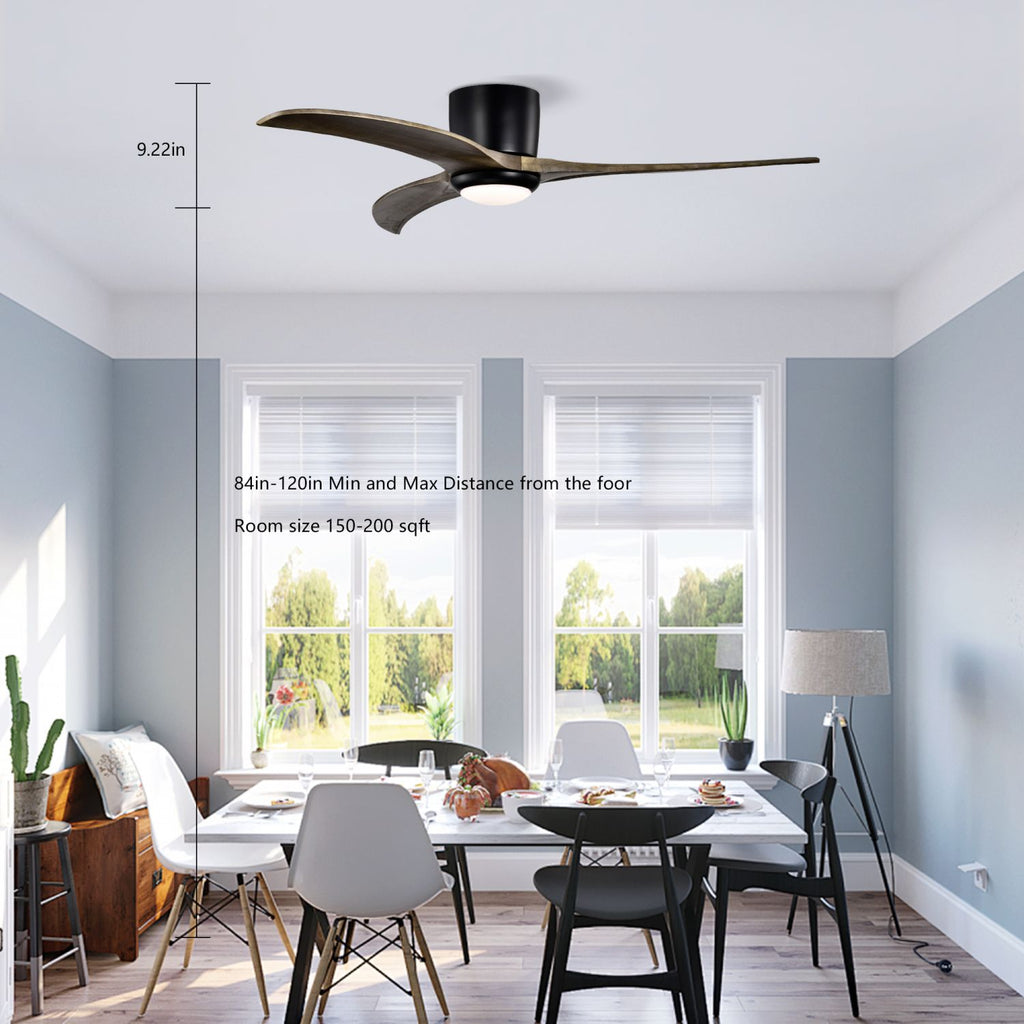 Ceiling Fan with Remote Control, Reversible Airflow for Year-Round Comfort