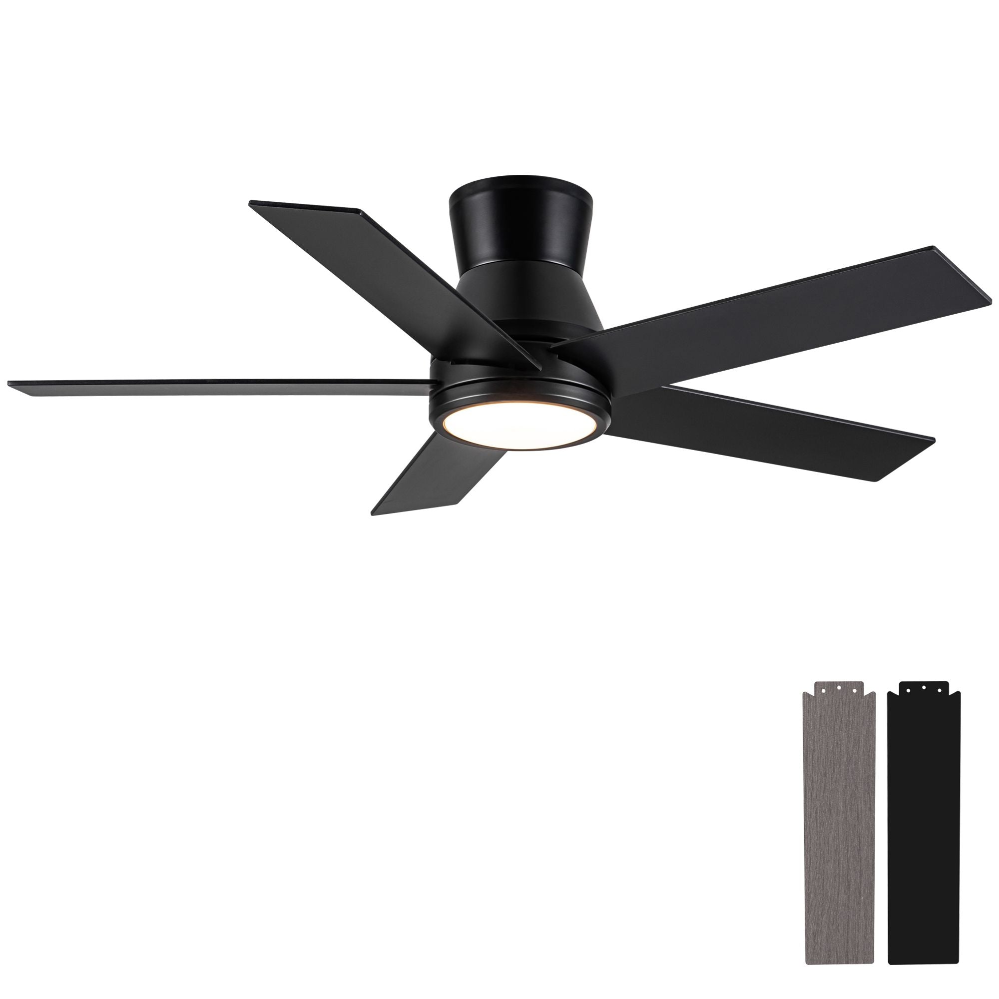 YUHAO Lowe Profile Ceiling Fan with Dimmable Light