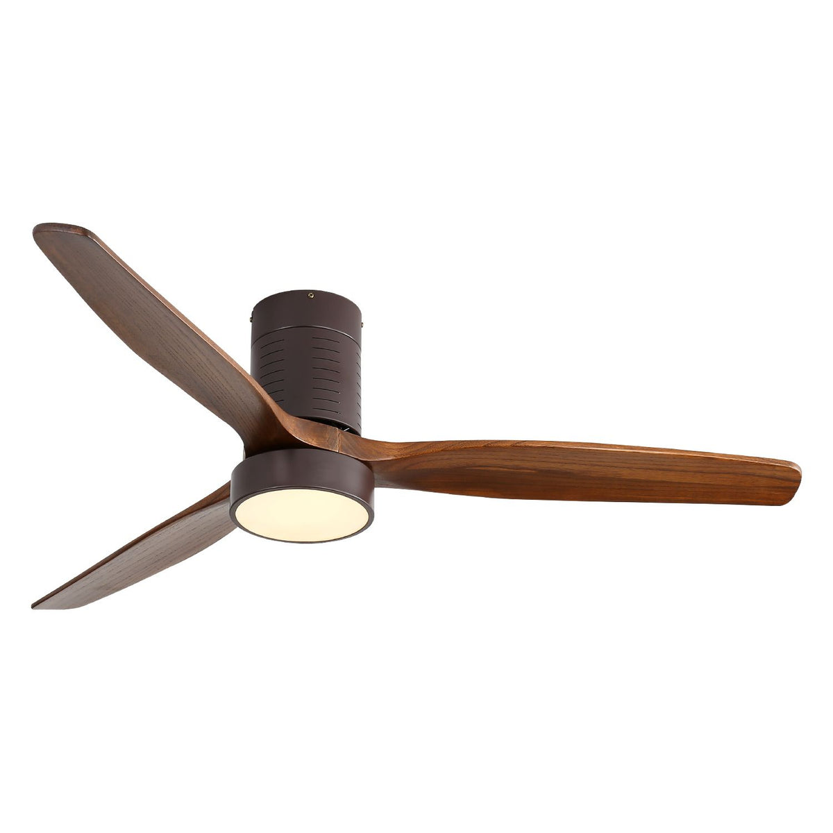 Low-Profile Ceiling Fan with LED Light and Remote