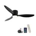 Smart Low-Profile Ceiling Fan with Color-Changing Light
