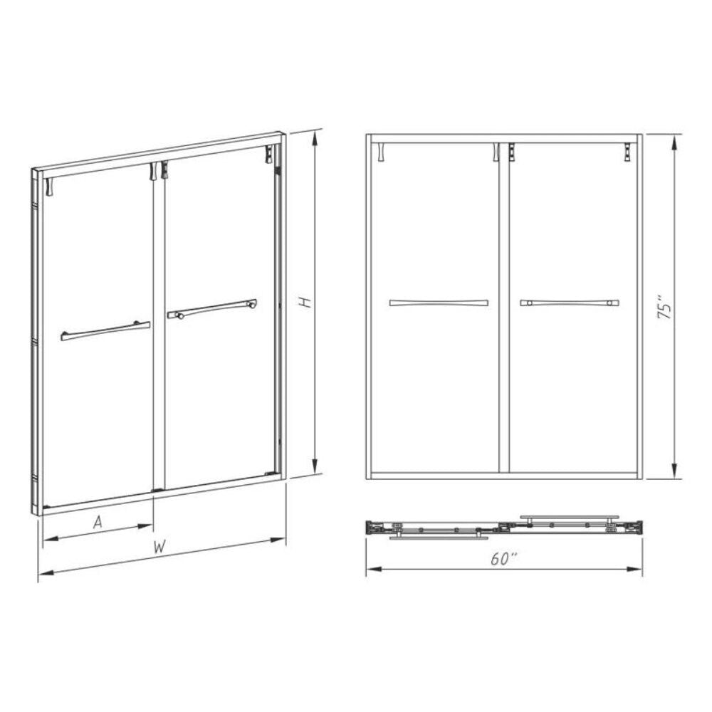 Soft-Close Full-Framed Double-Sliding Shower Door