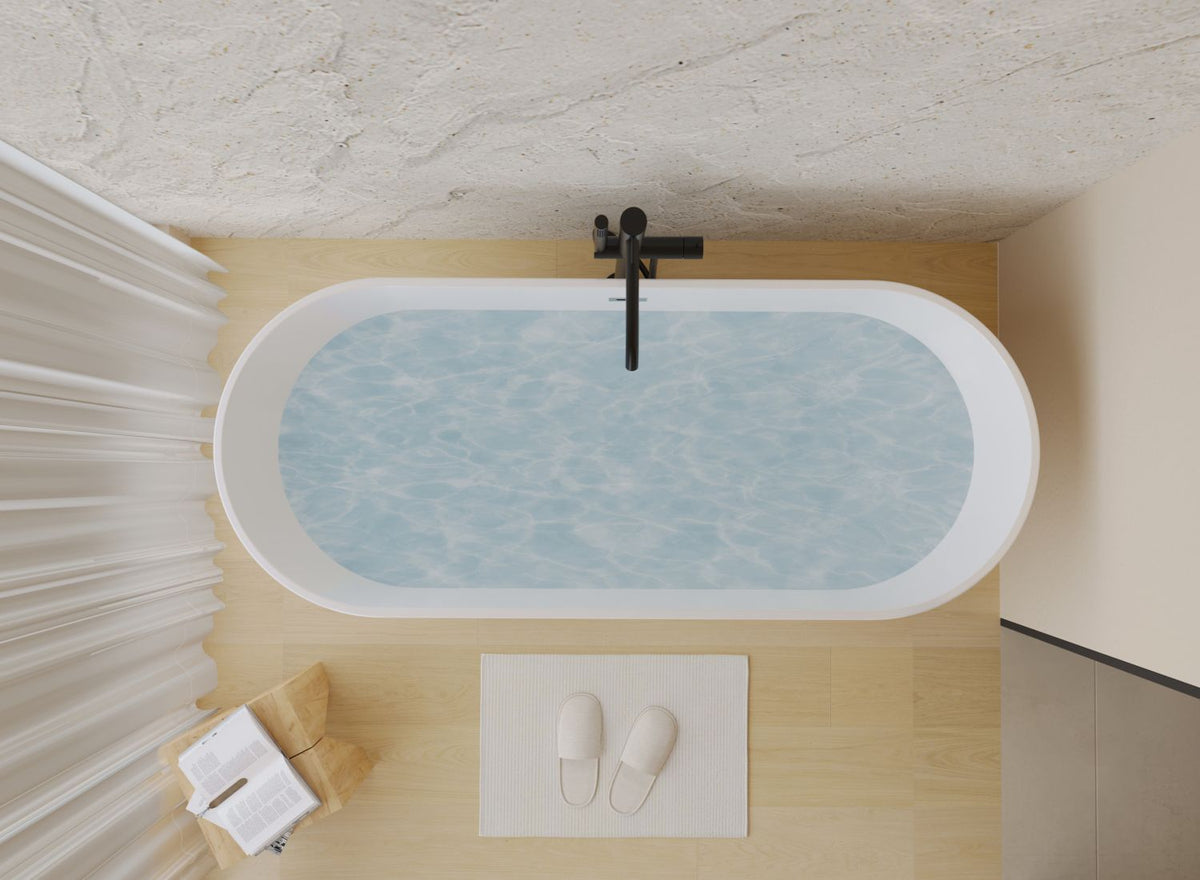 55- Acrylic Freestanding Bathtub for a Luxurious Soak